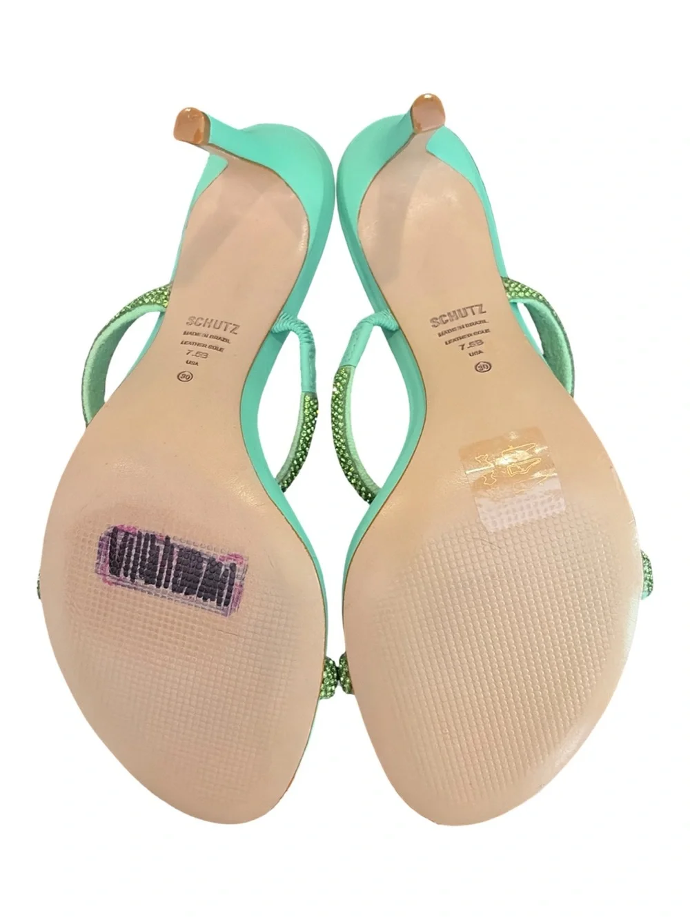 Schultz Talia Crystal Slide Heeled Sandals - Picture 6 of 8